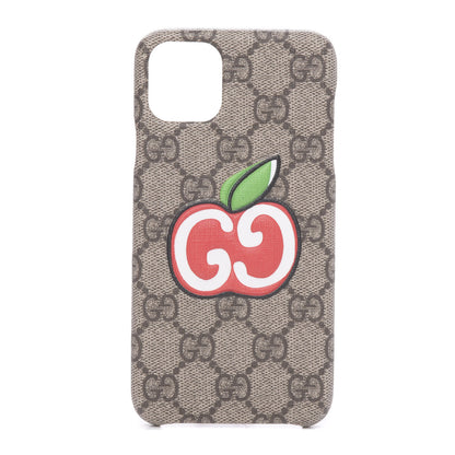 Gucci GG Supreme Monogram Apple Print iPhone 11 Pro Max Case 1 of 7