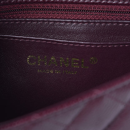 Chanel Caviar Quilted Mini Rectangular Flap Burgundy 6 of 7