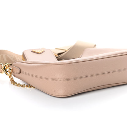 Prada Saffiano Re-Edition 2005 Shoulder Bag Cammeo Beige 8 of 9