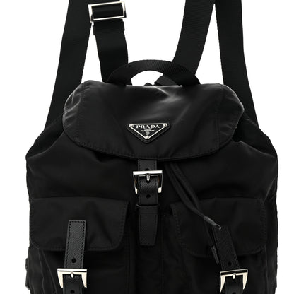 Prada Tessuto Nylon Saffiano Small Backpack Black 8 of 11