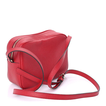 Gucci Calfskin Small Soho Disco Bag  Tabasco Red 2 of 7