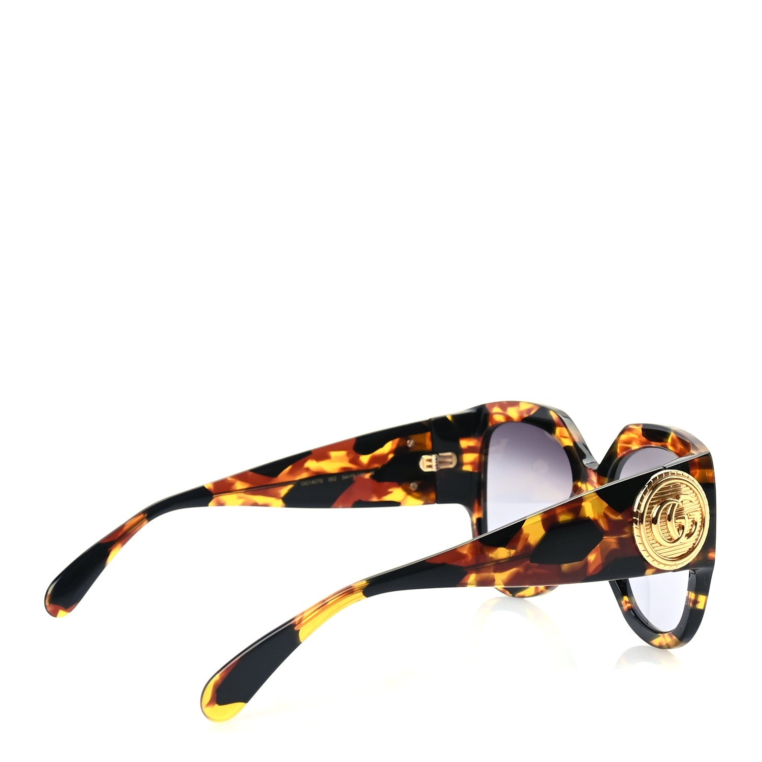 Gucci Acetate Square Frame Sunglasses GG1407S  Tortoiseshell 3 of 7