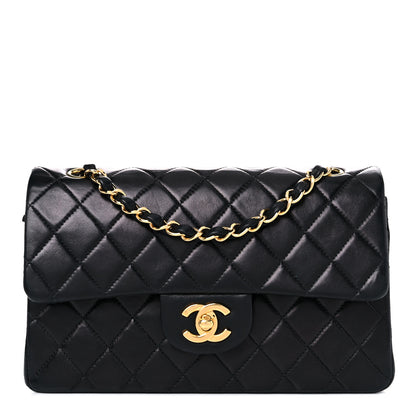 Chanel Lambskin Quilted Medium Double Flap Black 1 of 12