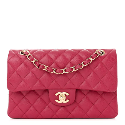 Chanel Caviar Quilted Small Double Flap Fuchsia 1 of 10