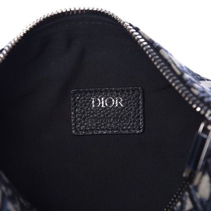 Christian Dior Oblique Roller Messenger Bag Blue 6 of 9