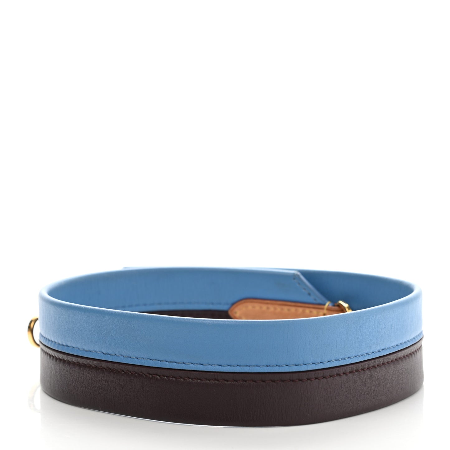 Calfskin Cluny MM Shoulder Strap Blue Glacial