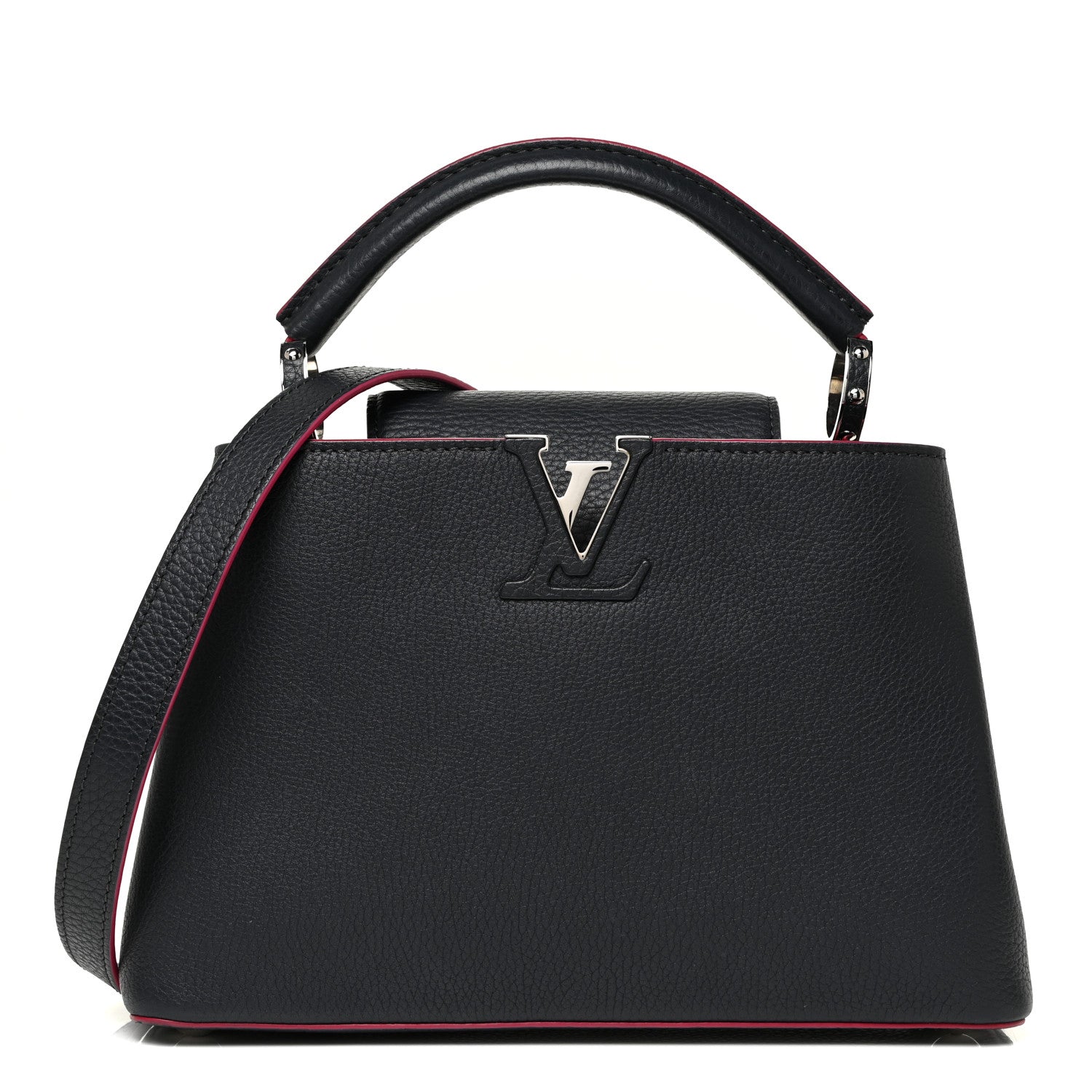 Louis Vuitton Taurillon Capucines BB Cobalt Fuchsia 1 of 11