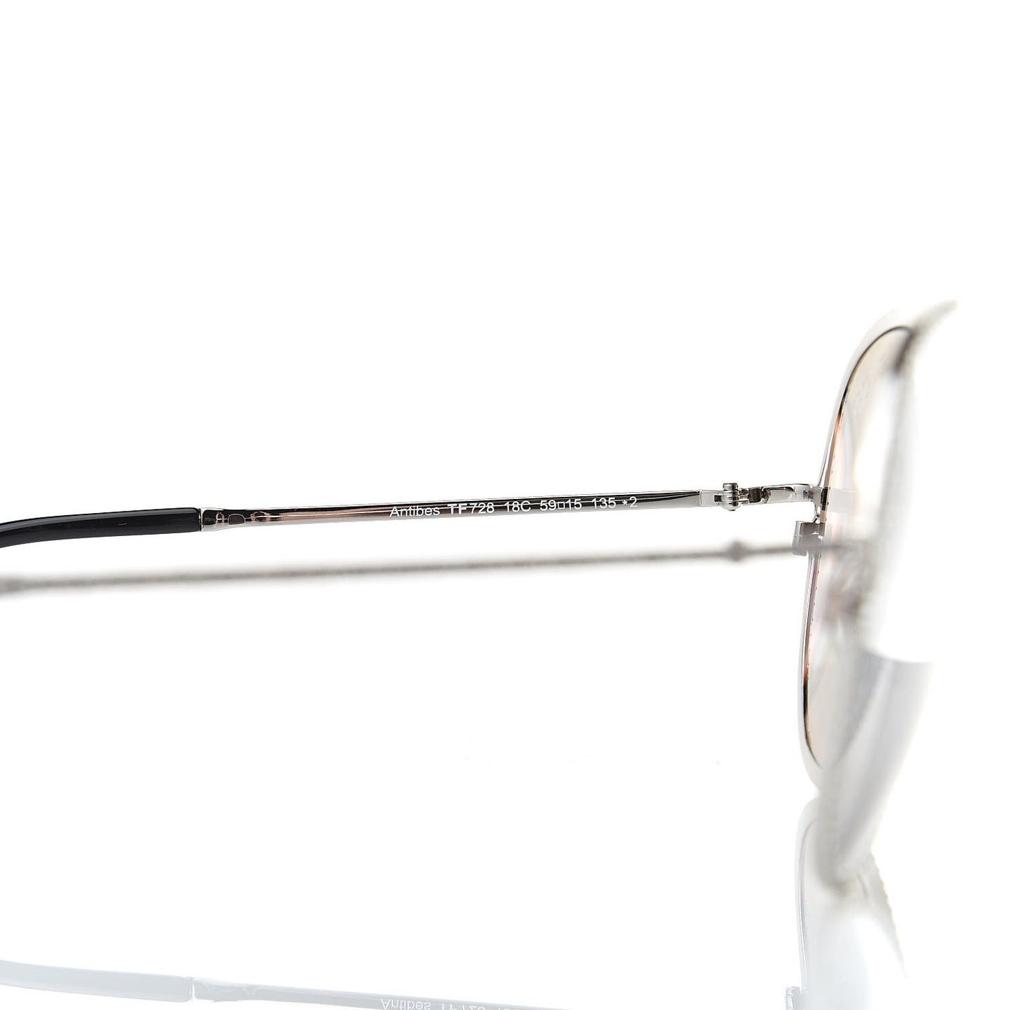 Crystal Embellished Antibes Sunglasses White Gold