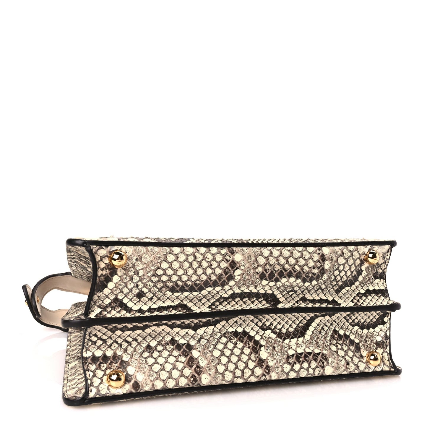 Snakeskin Shiny Nappa Small Peekaboo I SEE U Beige