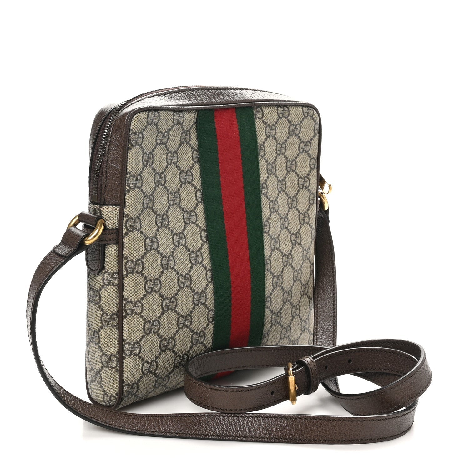 Gucci GG Supreme Monogram Web Small Ophidia Messenger Bag Brown 2 of 7