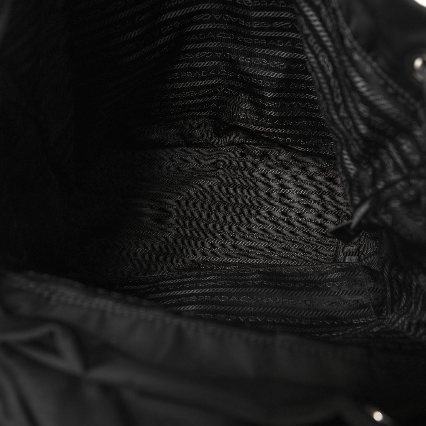 Tessuto Nylon Saffiano Medium Backpack Black