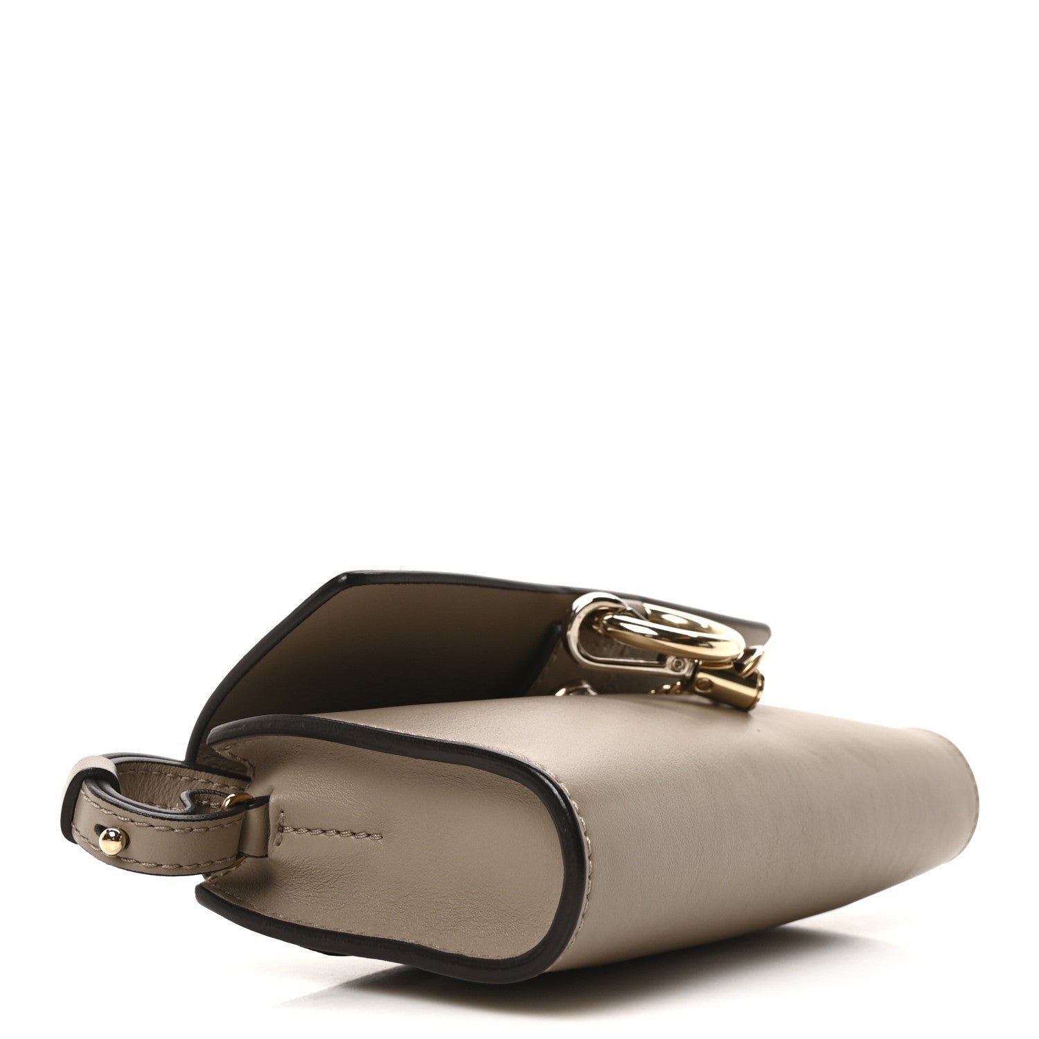 Chloe Suede Calfskin Mini Faye Shoulder Bag Motty Grey 4 of 7
