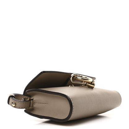 Chloe Suede Calfskin Mini Faye Shoulder Bag Motty Grey 4 of 7