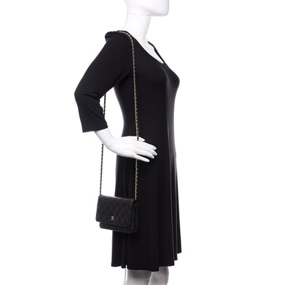 Chanel Caviar Quilted Wallet On Chain WOC Black 2 of 11