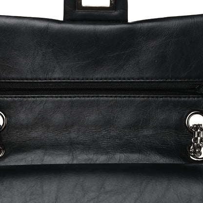 Chanel Aged Calfskin Space Charms 2.55 Reissue 225 Flap Black 16 of 17