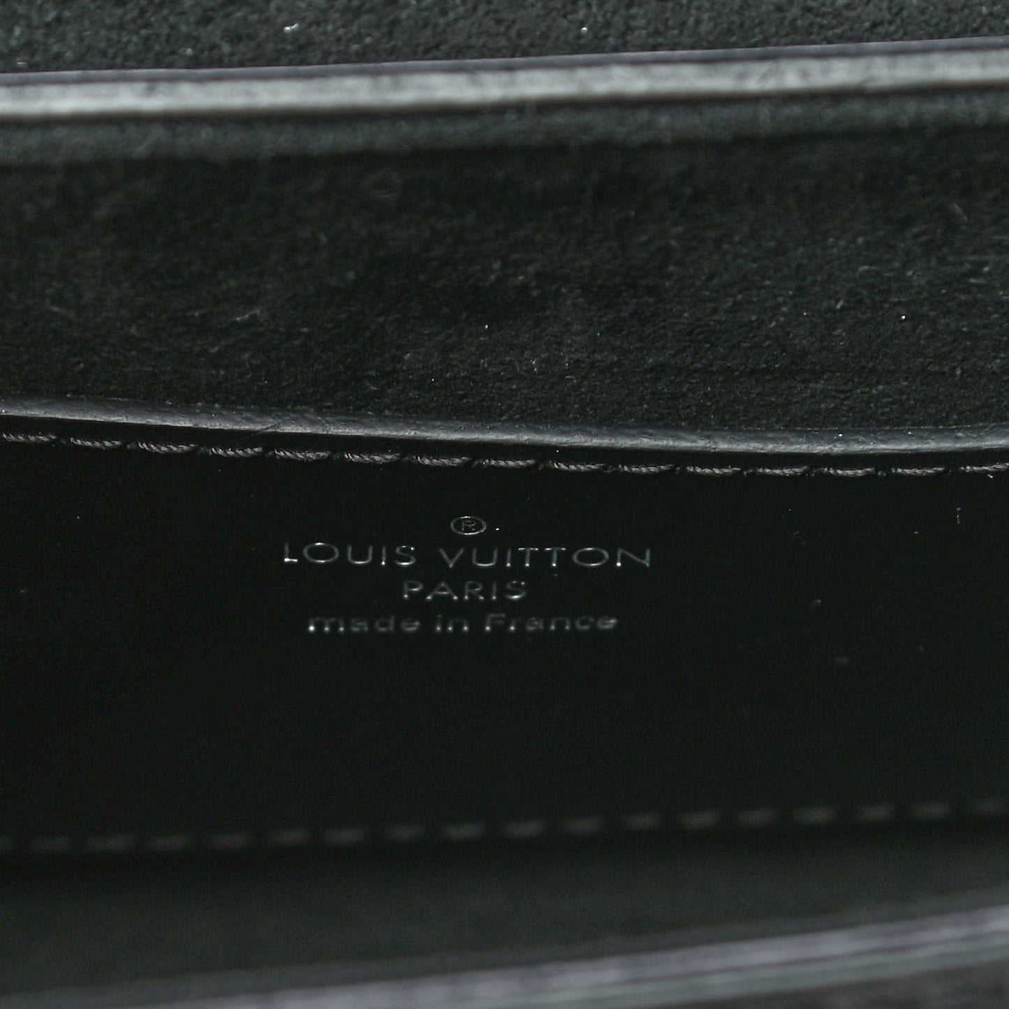 Epi Monogram Spaceship Embossed Twist Shoulder Bag PM Black