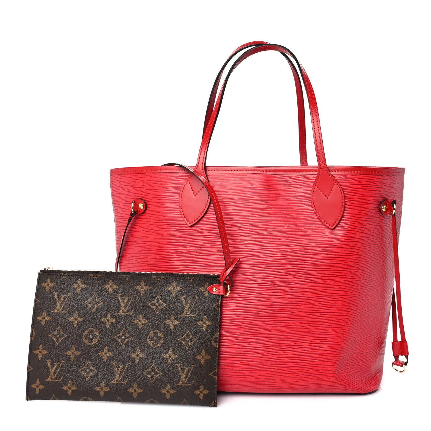 Louis Vuitton Epi Neverfull MM Castillan Red 1 of 8
