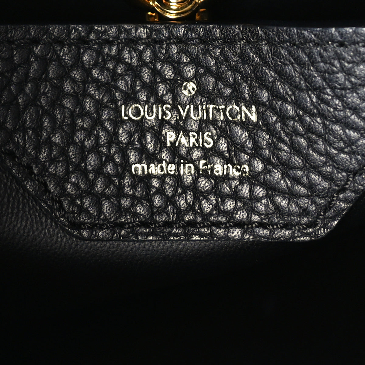Taurillon Metallic Flowers Capucines PM Black