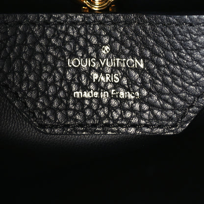 Louis Vuitton Taurillon Metallic Flowers Capucines PM Black 5 of 8