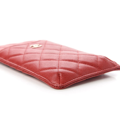Chanel Caviar Quilted Classic iPhone Pouch Red 6 of 11