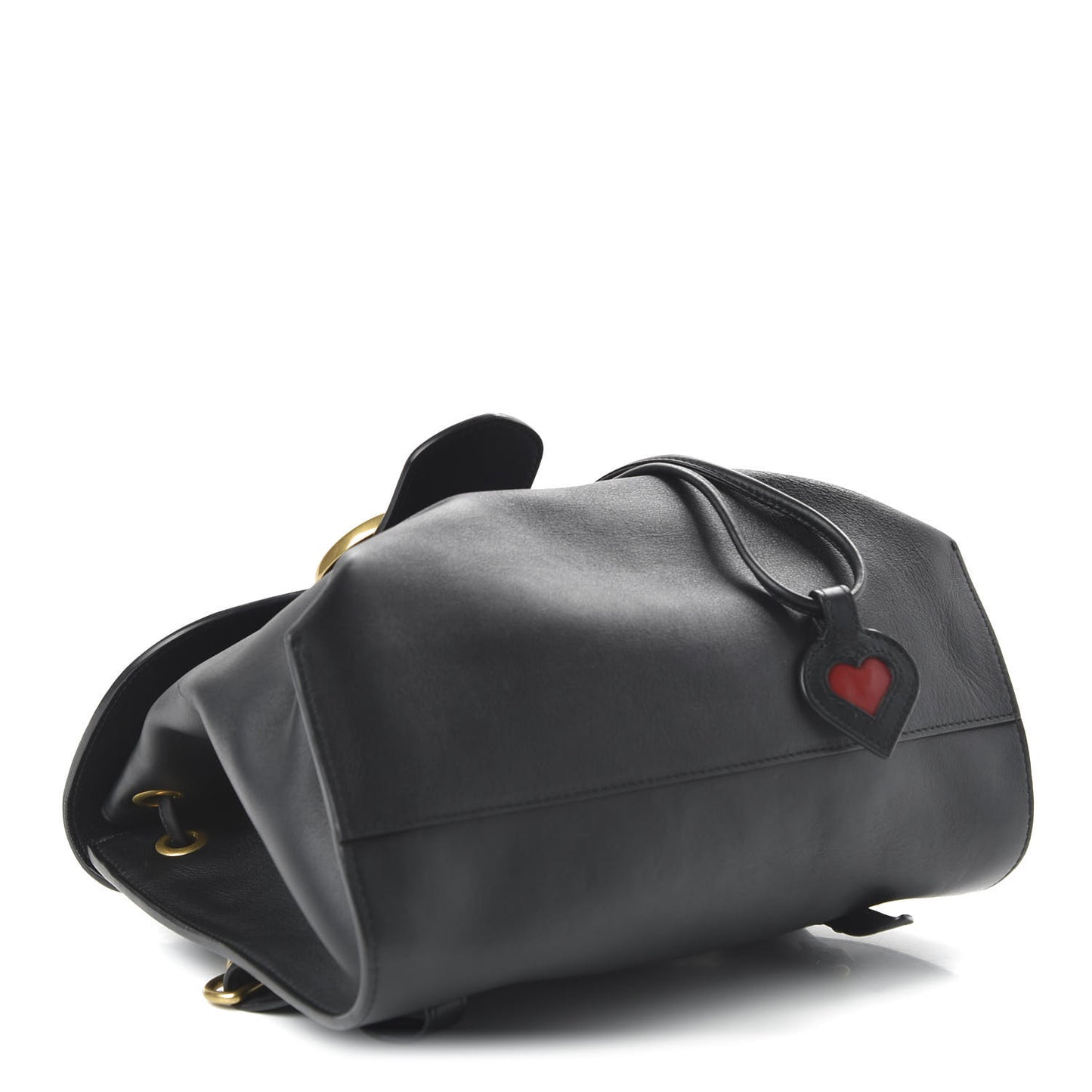 Calfskin Web GG Marmont Flap Chain Backpack Black