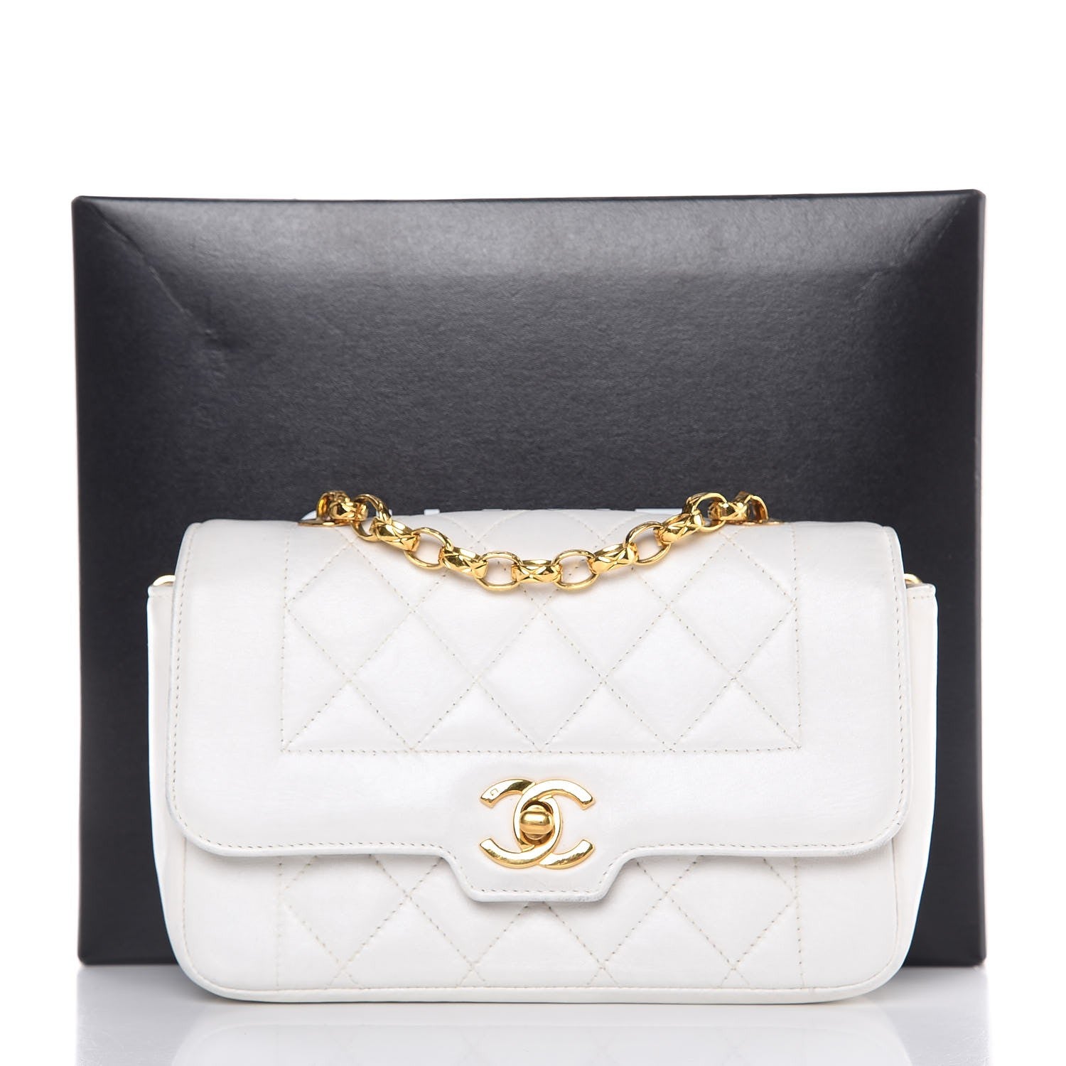 Chanel Lambskin Quilted Small Single Flap White 9 of 9