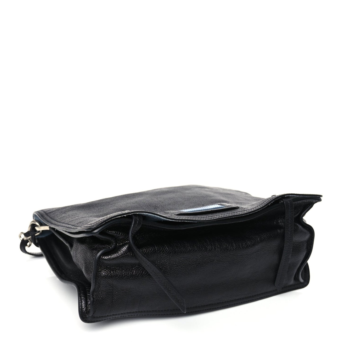 Glace Calf Etiquette Flap Black Astrale