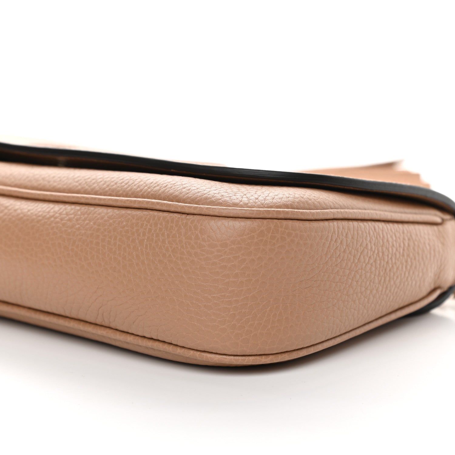 Gucci Pebbled Calfskin Medium Soho Flap Crossbody Camelia 9 of 9
