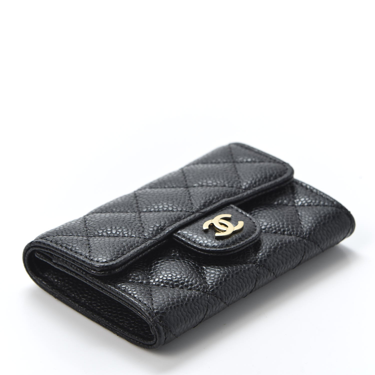 Chanel Caviar Quilted Flap Card Holder Black 3 of 10