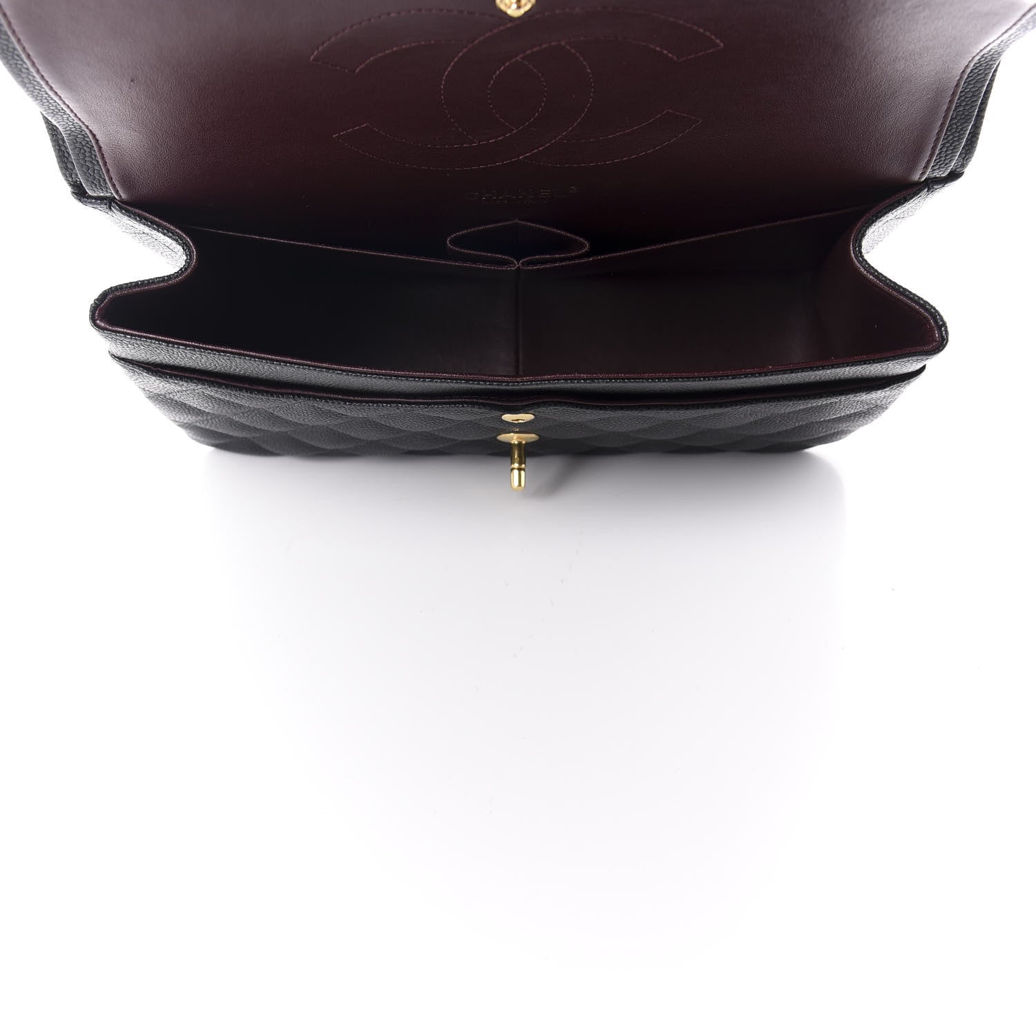 Chanel Caviar Quilted Jumbo Double Flap Black 5 of 11