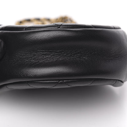 Chanel Lambskin Quilted Studded Round Clutch With Chain Black 12 of 12