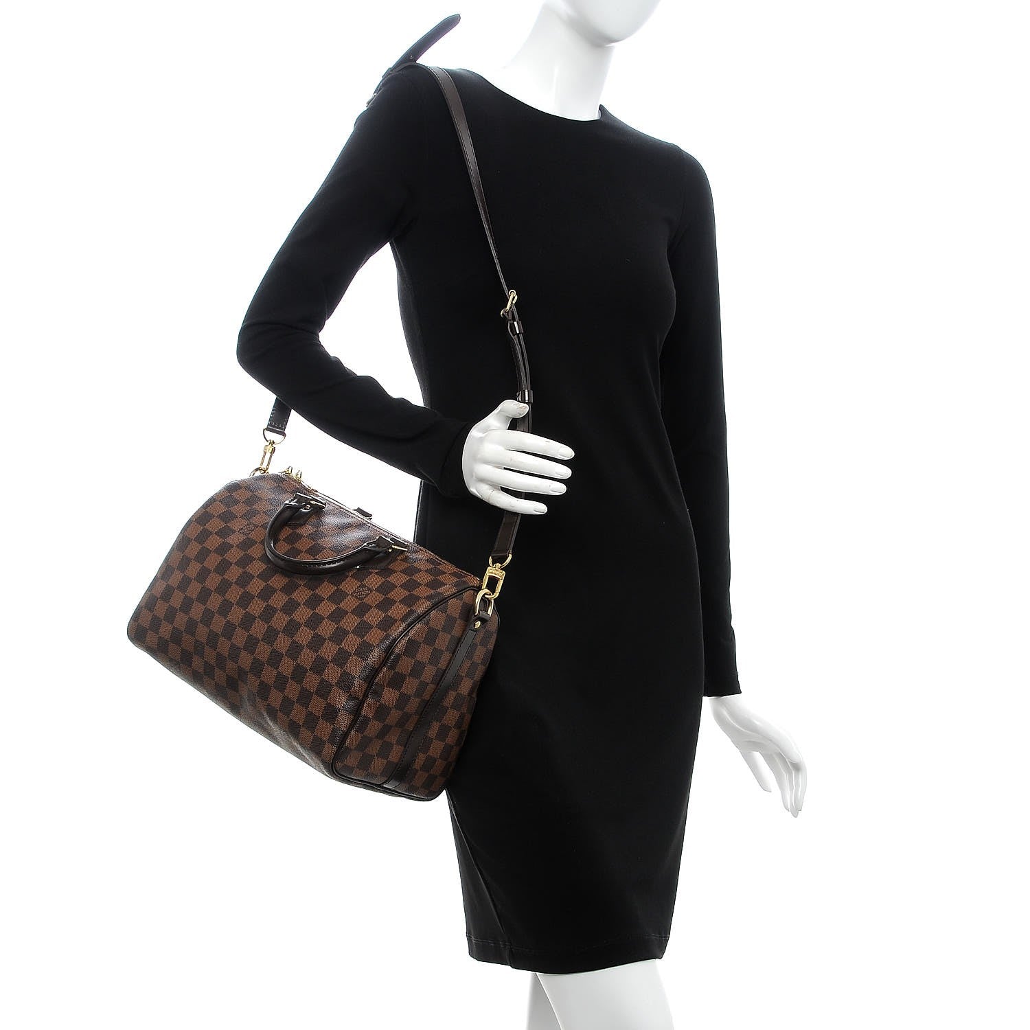 Louis Vuitton Damier Ebene Speedy Bandouliere 30 2 of 7