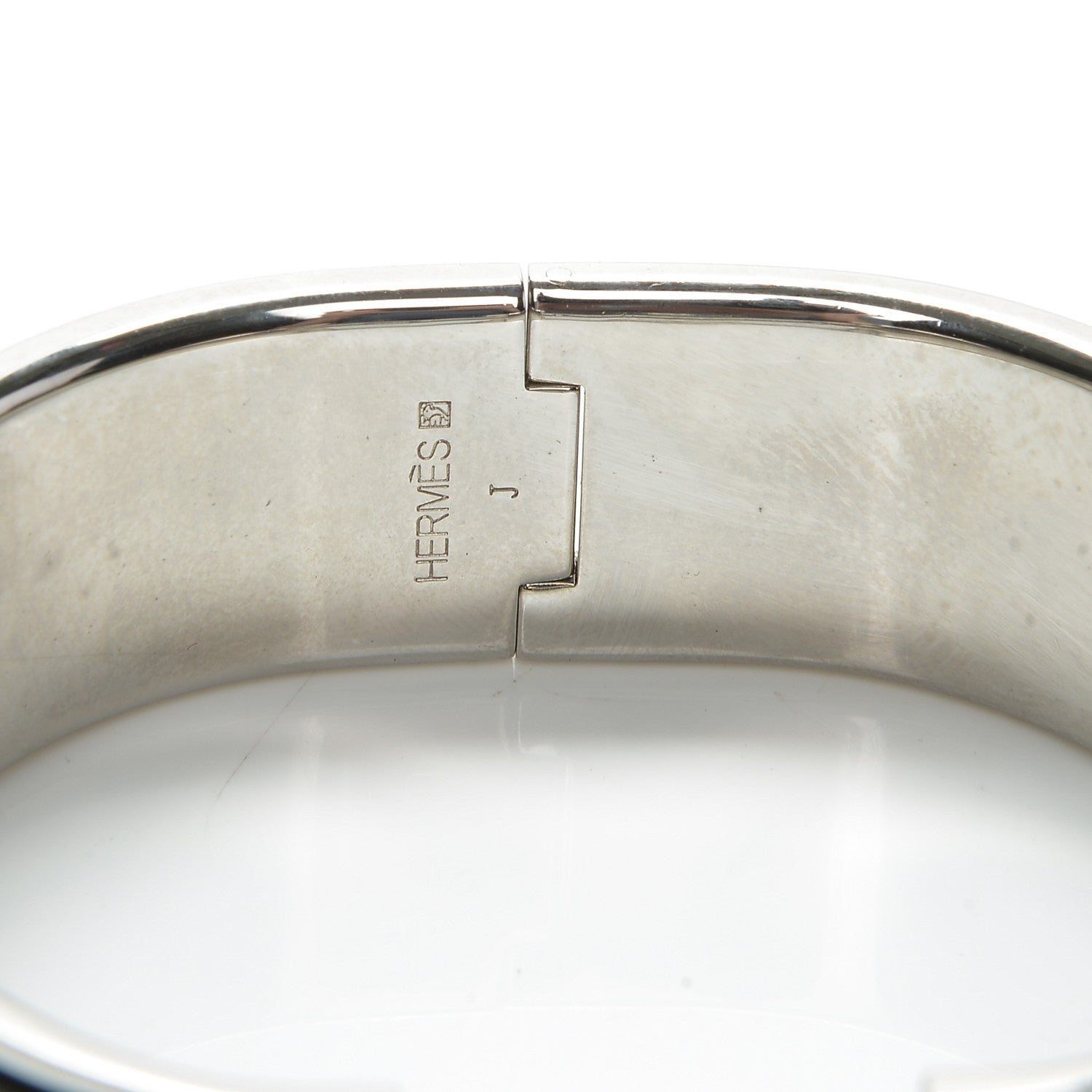 Hermes Enamel Wide Clic Clac H Bracelet GM Black 4 of 4