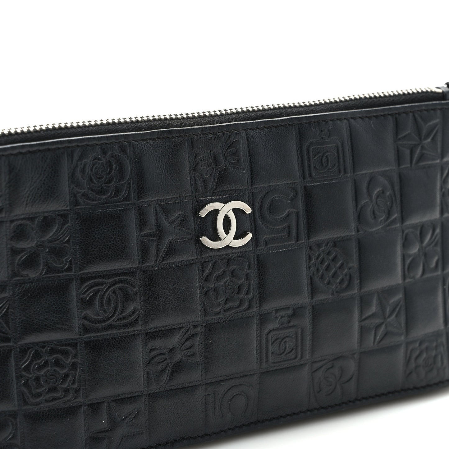 Lambskin Precious Symbols Pochette Black