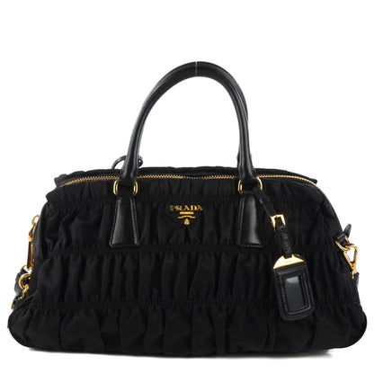 Prada Tessuto Nylon Gaufre Shopping Satchel Black 1 of 8