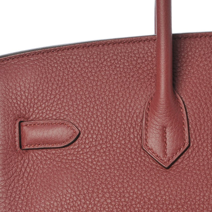 Hermes Taurillon Clemence Birkin 35 Bois de Rose 23 of 30