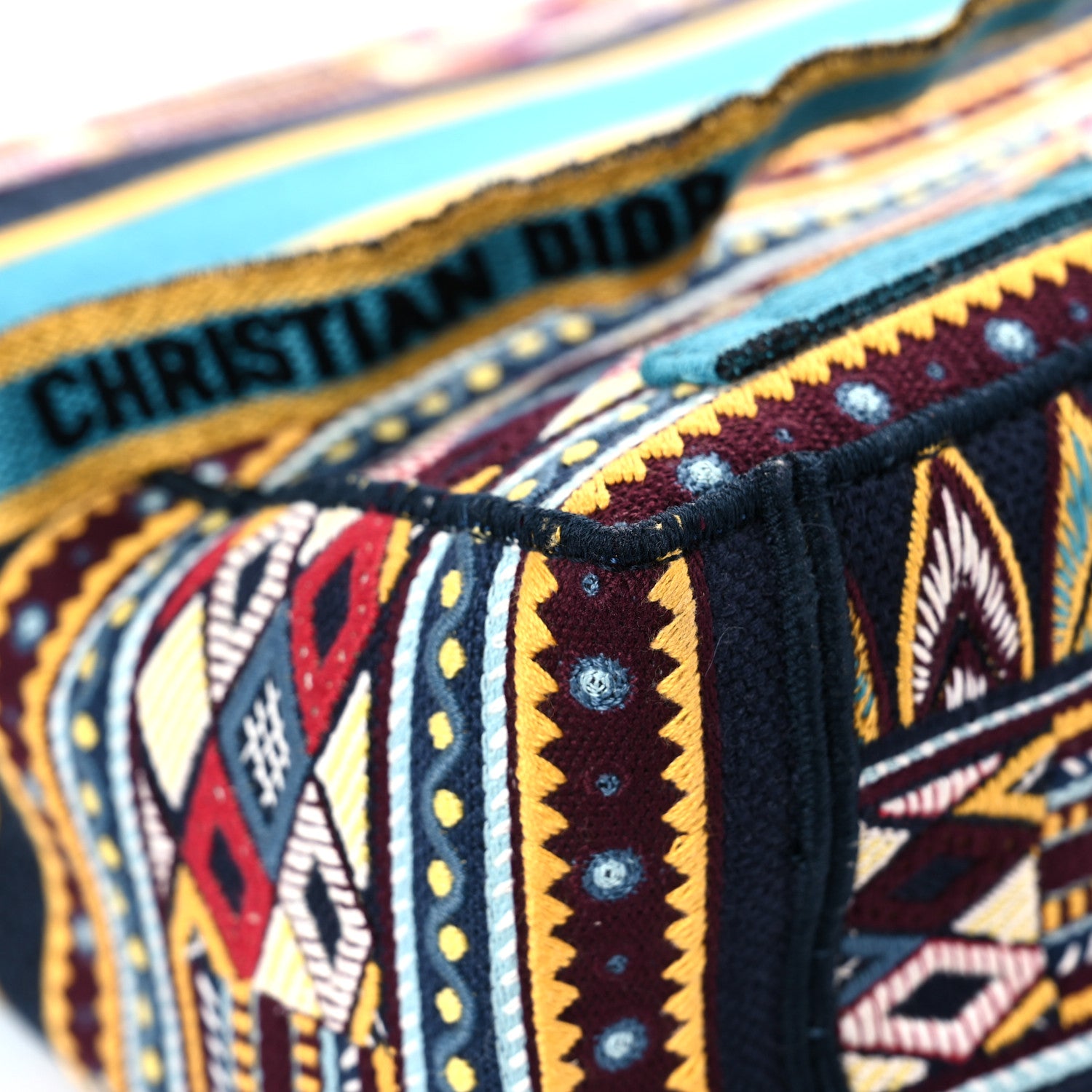 Christian Dior Canvas Embroidered Diorcamp Messenger Vert Multicolor 9 of 14