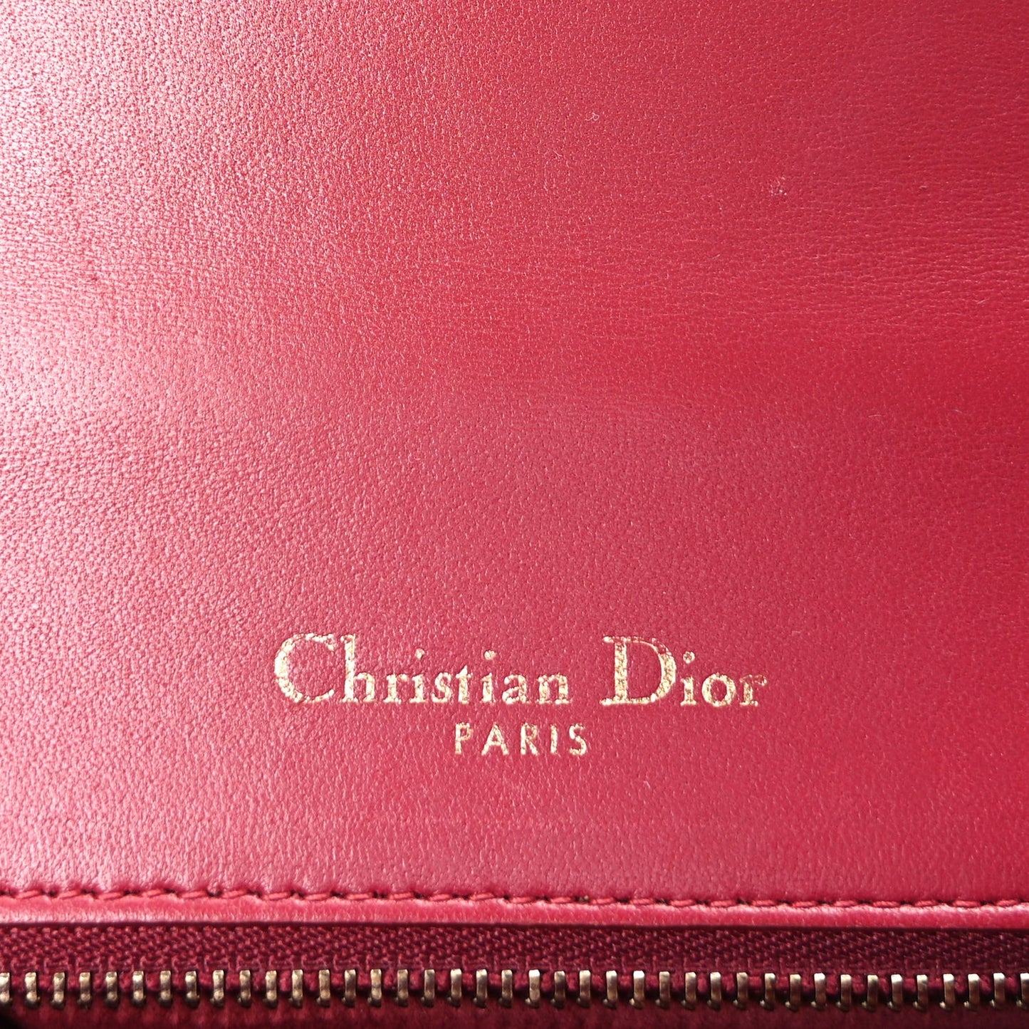 Calfskin Studded Medium Diorama Flap Bag Red