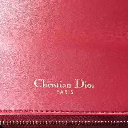 Christian Dior Calfskin Studded Medium Diorama Flap Bag Red 5 of 7