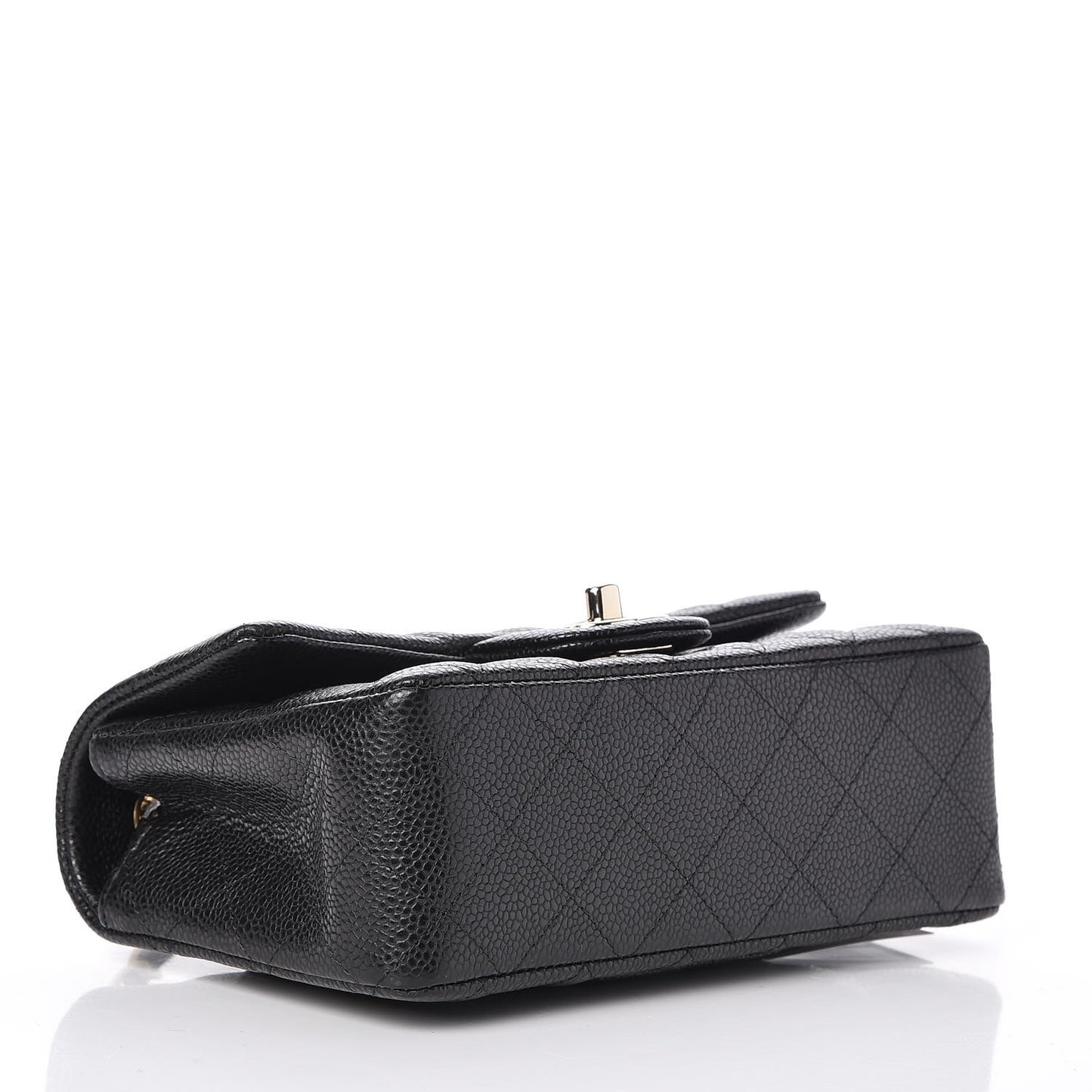 Caviar Quilted Mini Rectangular Flap Black