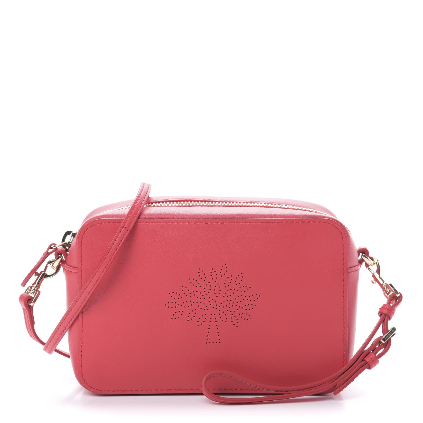 Calfskin Nappa Blossom Pochette With Strap Hibiscus