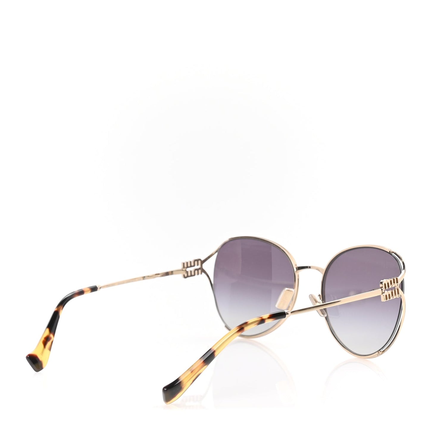 Metal Oval Sunglasses SMU52Y  Tortoise