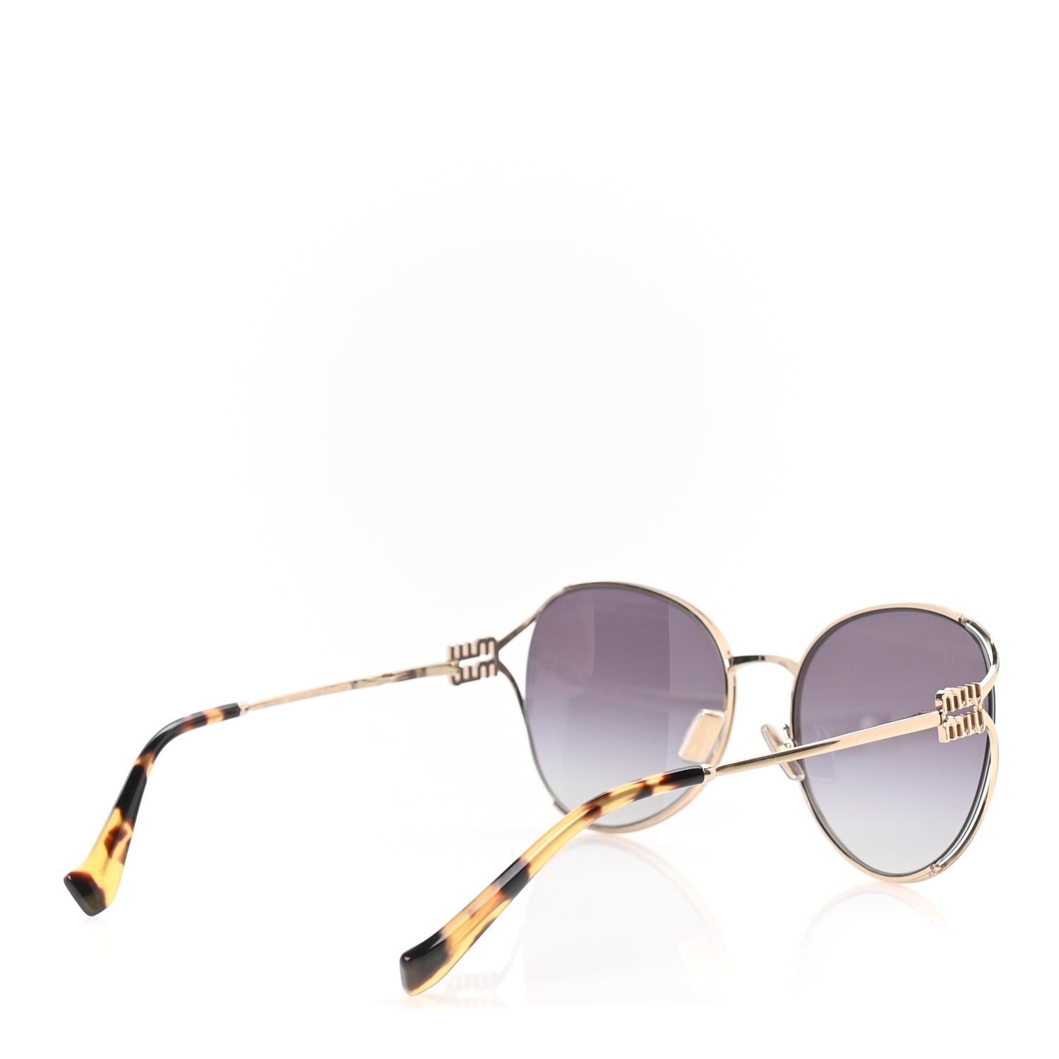 Miu Miu Metal Oval Sunglasses SMU52Y  Tortoise 4 of 7