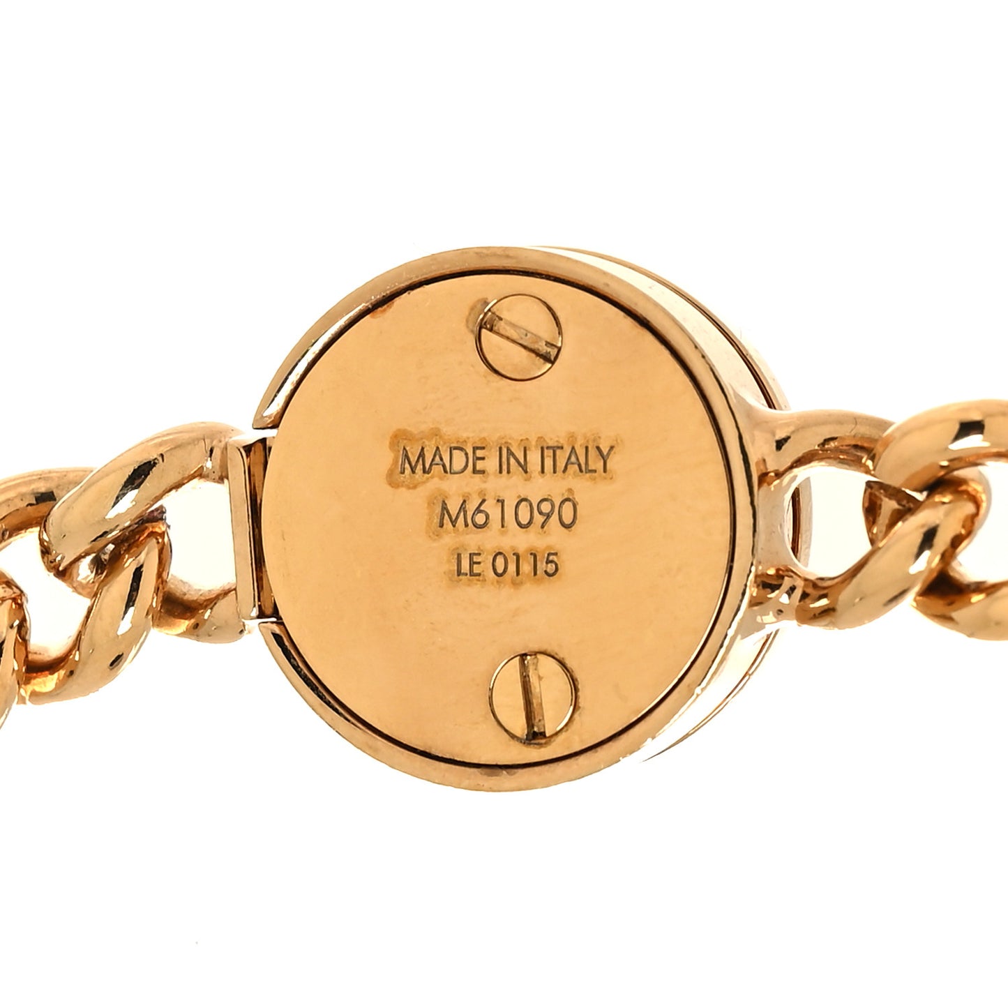 LV ID Chain Necklace Gold