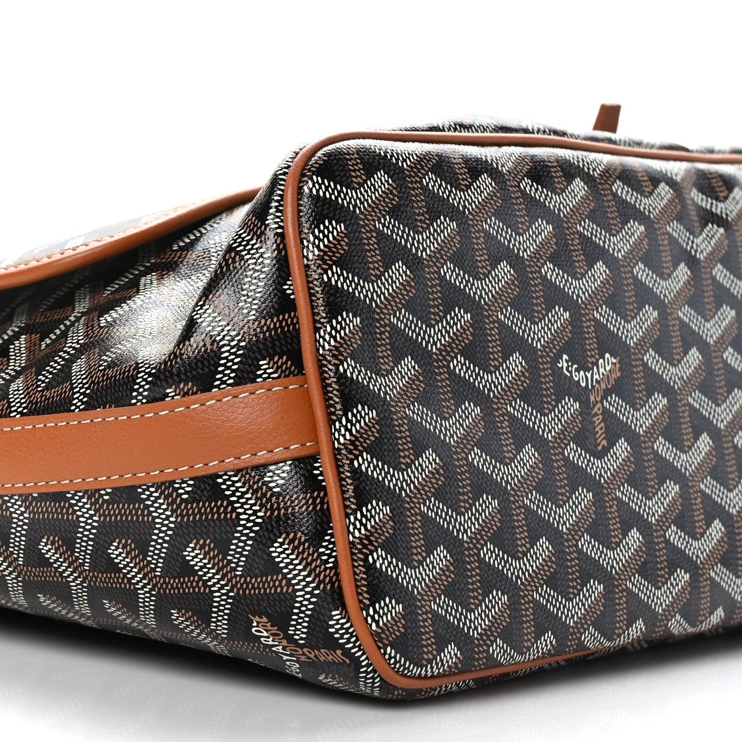 Goyard Goyardine Capetien Messenger Bag Black Gold 6 of 7