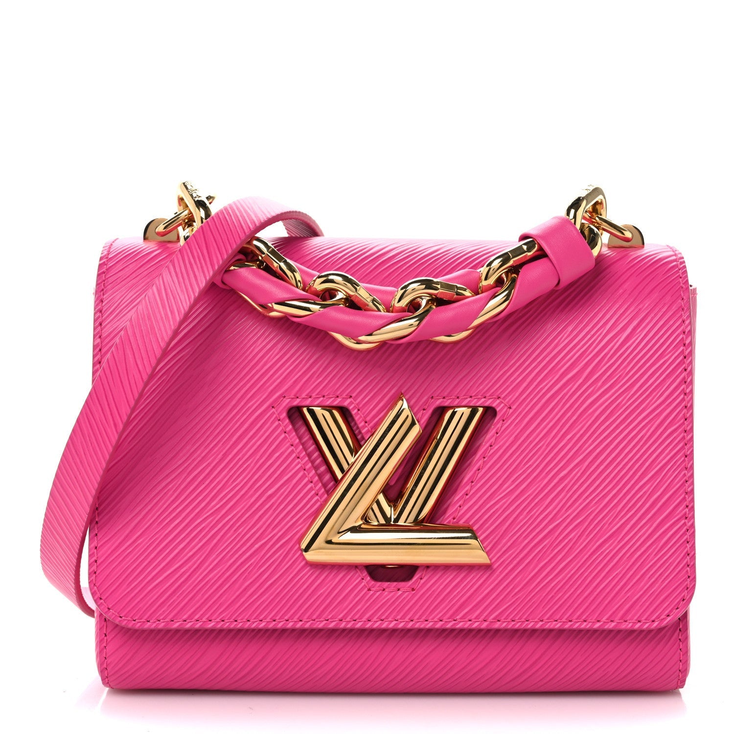 Louis Vuitton Epi Twist Braided Chain Shoulder Bag PM Rose Miami 1 of 7