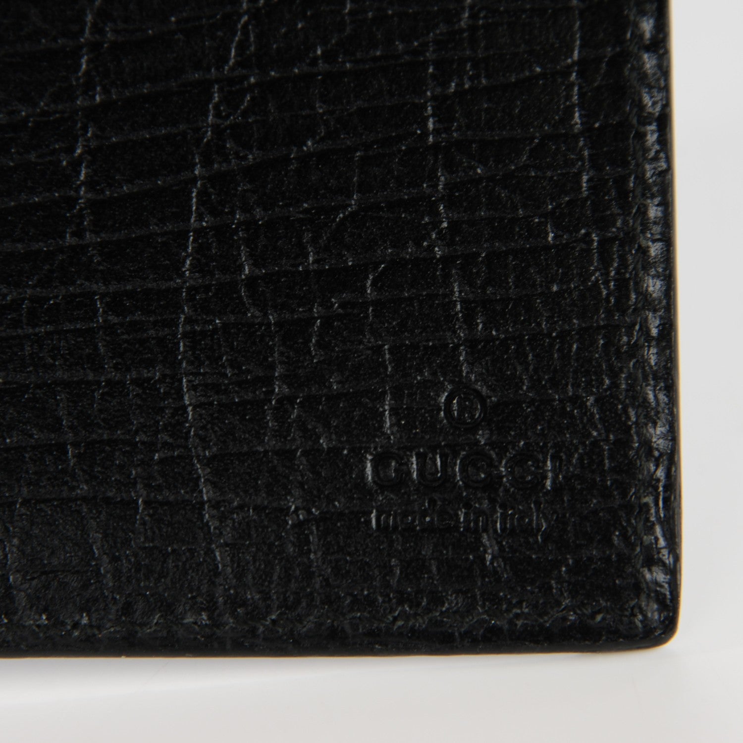 Gucci Monogram Coated Canvas Checkbook Cover Black 6 of 7