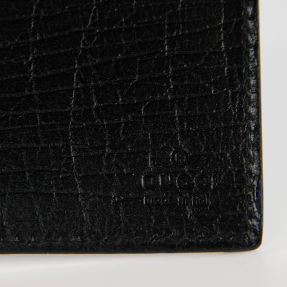Gucci Monogram Coated Canvas Checkbook Cover Black 6 of 7