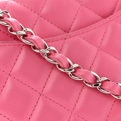 Chanel Lambskin Quilted Mini Rectangular Flap Pink 12 of 13