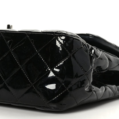 Chanel Patent Quilted Jumbo Double Flap Black 9 of 9